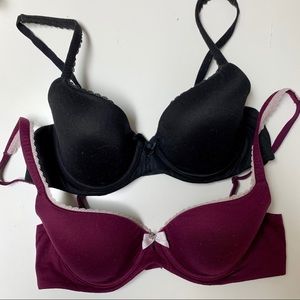 Pair of Body By Victoria Lined Demi Bras 32C